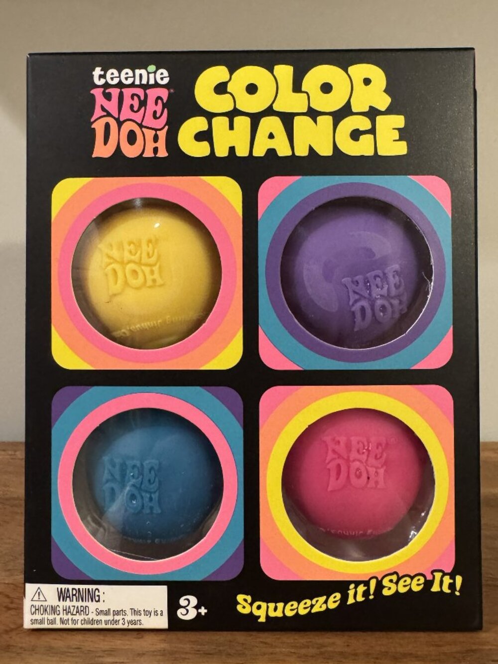 Teenie NeeDoh Color Change 4-Pack